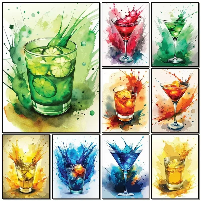 Home Bar And Restaurant - Poster Kanvas Tablolar HD Baskılar Suluboya