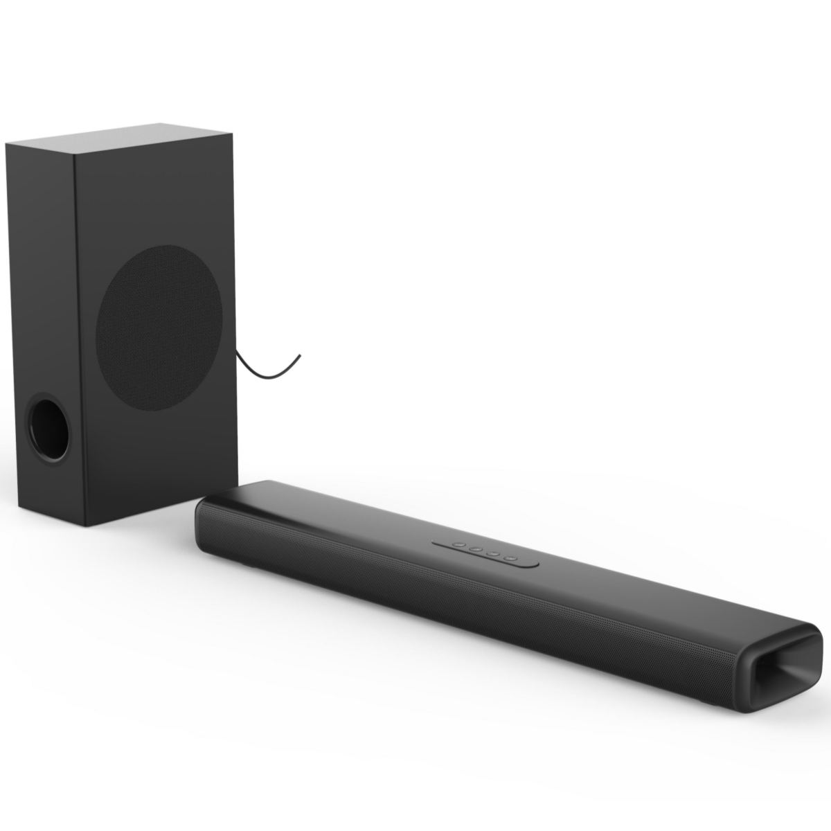 Home Bar And Theater - 100W TV Ses Çubuğu Subwoofer Kutulu