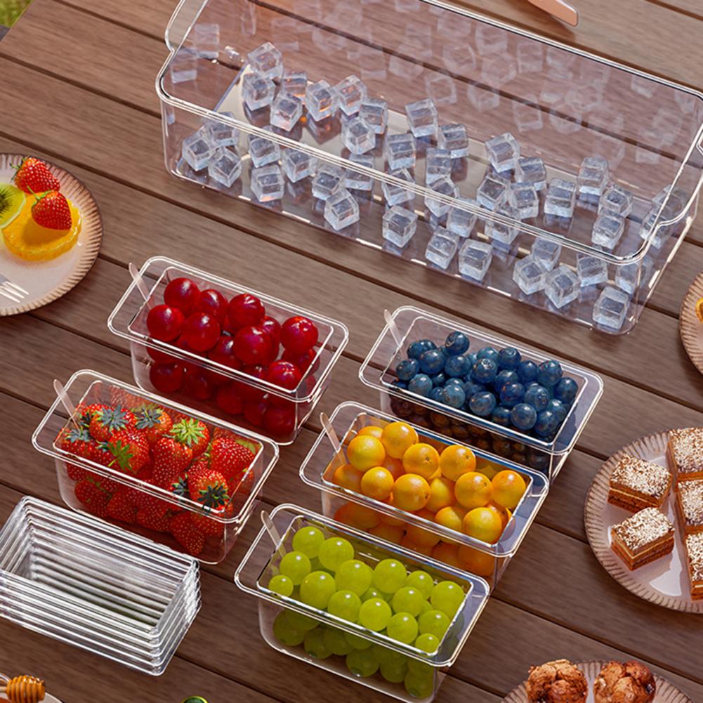 Garnish Tray Set - Parti İçin Buzla Soğutulmuş Sosluk Düzenleyici