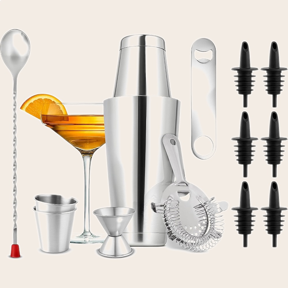 15 Parçalı Paslanmaz Çelik Kok - Cocktail Recipe Book incelemesi ve fiyatı
