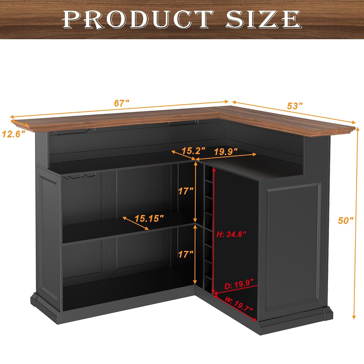 L Şeklinde Buzdolabı Alanlı Ev - Home Bar And Cabinet incelemesi ve fiyatı