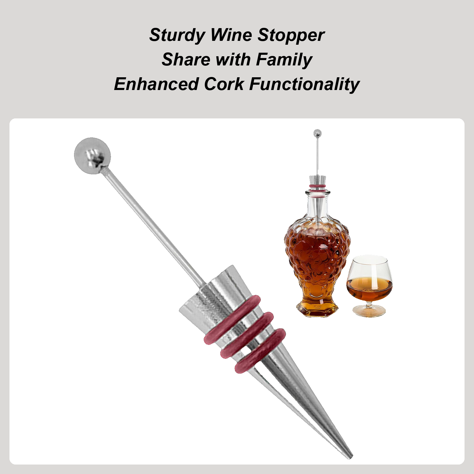 Şarap Stoper Alaşım Silikon Ye - Home Bar Supplies incelemesi ve fiyatı